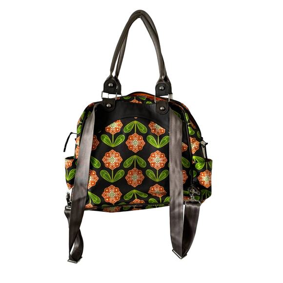Petunia Pickle Bottom Santiago Sunset Sashay Satchel Floral Backpack Diaper Bag - Picture 4 of 10